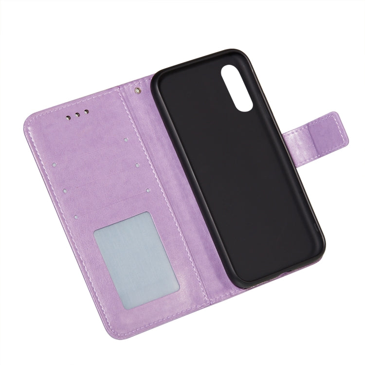 For Sony Xperia L4 Flower Vine Embossing Pattern Horizontal Flip Leather Case with Card Slot & Holder & Wallet & Lanyard