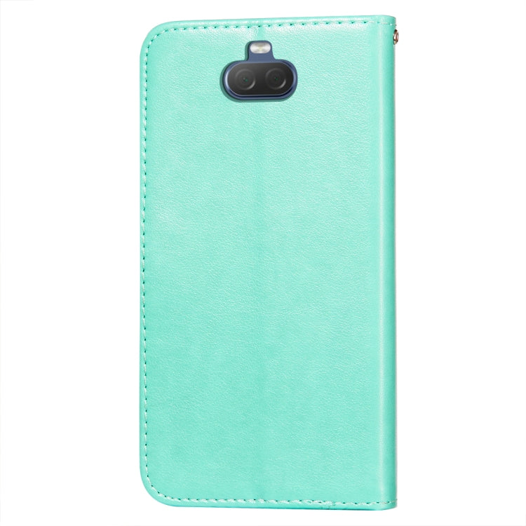 For Sony Xperia 20 Flower Vine Embossing Pattern Horizontal Flip Leather Case with Card Slot & Holder & Wallet & Lanyard