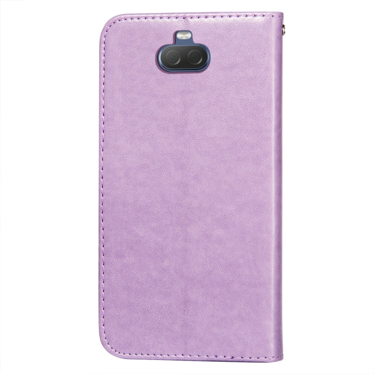 For Sony Xperia 20 Flower Vine Embossing Pattern Horizontal Flip Leather Case with Card Slot & Holder & Wallet & Lanyard
