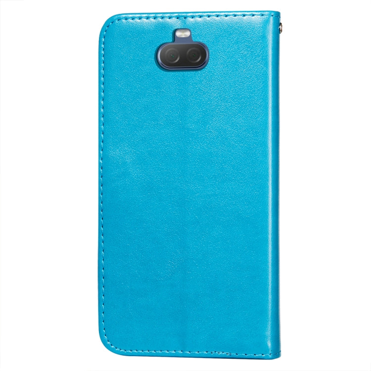 For Sony Xperia 20 Flower Vine Embossing Pattern Horizontal Flip Leather Case with Card Slot & Holder & Wallet & Lanyard