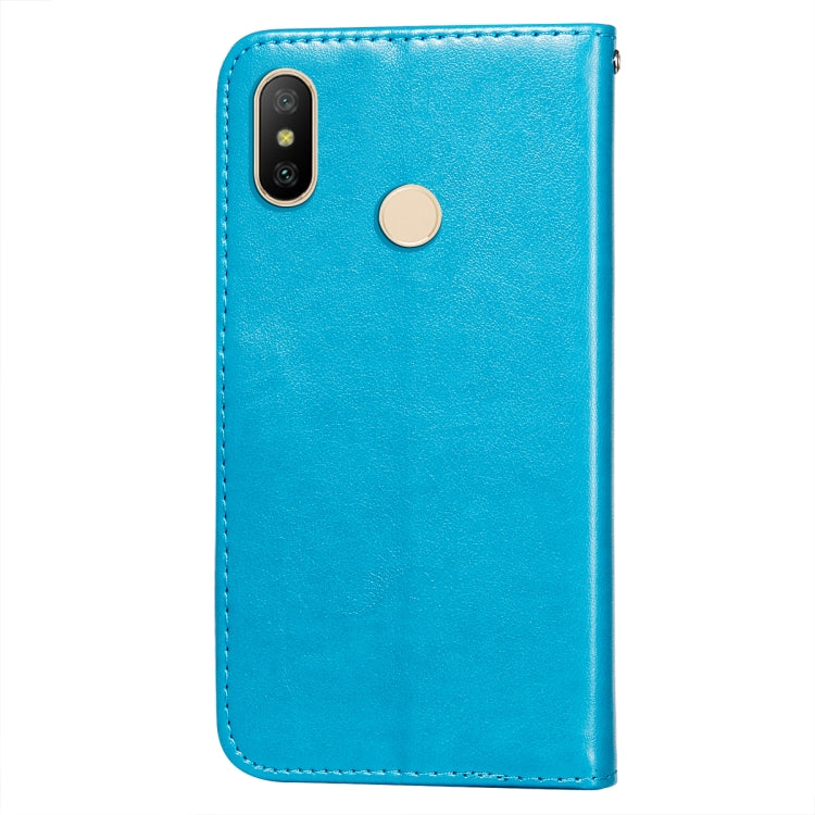 For Xiaomi Redmi 6 Pro / Mi A2 Lite Flower Vine Embossing Pattern Horizontal Flip Leather Case with Card Slot & Holder & Wallet & Lanyard