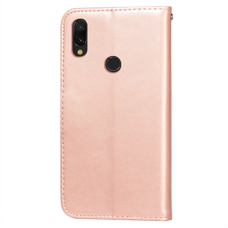 For Xiaomi Redmi 7 Flower Vine Embossing Pattern Horizontal Flip Leather Case with Card Slot & Holder & Wallet & Lanyard