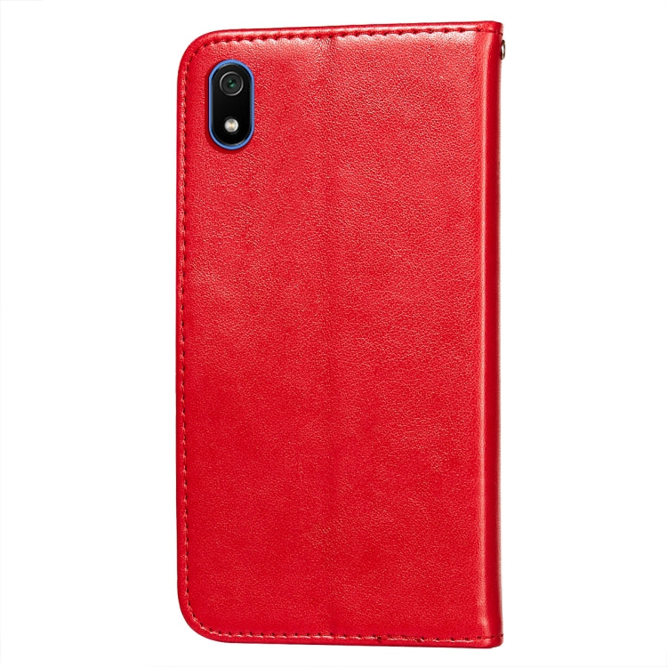 For Xiaomi Redmi 7A Flower Vine Embossing Pattern Horizontal Flip Leather Case with Card Slot & Holder & Wallet & Lanyard