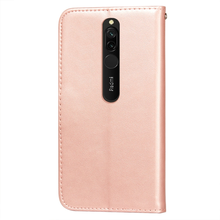 For Xiaomi Redmi 8 Flower Vine Embossing Pattern Horizontal Flip Leather Case with Card Slot & Holder & Wallet & Lanyard