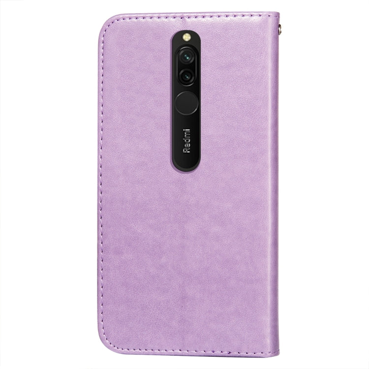 For Xiaomi Redmi 8 Flower Vine Embossing Pattern Horizontal Flip Leather Case with Card Slot & Holder & Wallet & Lanyard