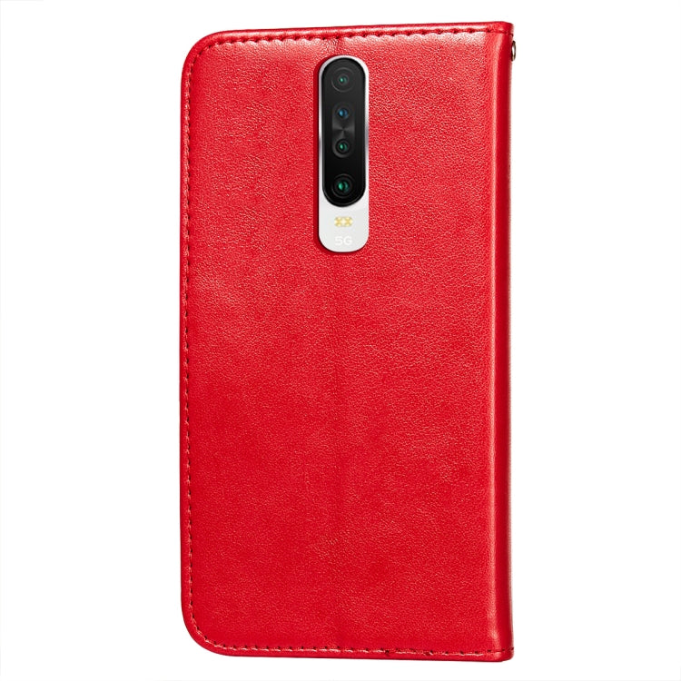 For Xiaomi Redmi K30 Flower Vine Embossing Pattern Horizontal Flip Leather Case with Card Slot & Holder & Wallet & Lanyard