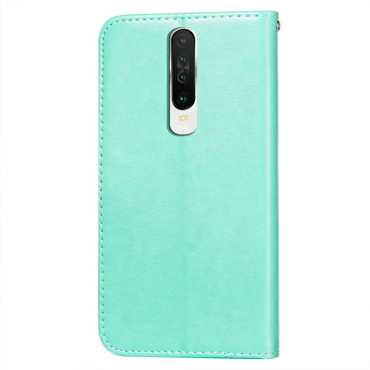 For Xiaomi Redmi K30 Flower Vine Embossing Pattern Horizontal Flip Leather Case with Card Slot & Holder & Wallet & Lanyard