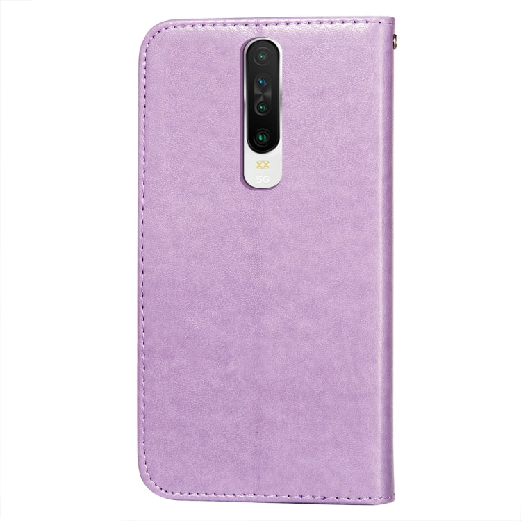 For Xiaomi Redmi K30 Flower Vine Embossing Pattern Horizontal Flip Leather Case with Card Slot & Holder & Wallet & Lanyard