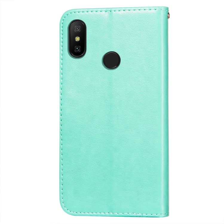 For Xiaomi Redmi Note 6 / Note 6 Pro Flower Vine Embossing Pattern Horizontal Flip Leather Case with Card Slot & Holder & Wallet & Lanyard