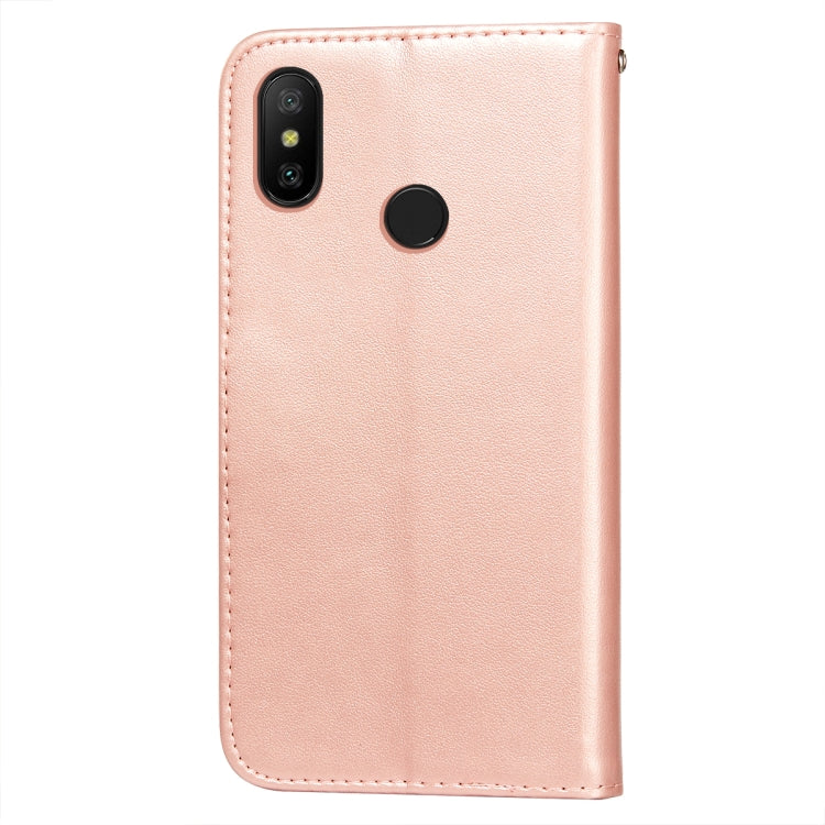 For Xiaomi Redmi Note 6 / Note 6 Pro Flower Vine Embossing Pattern Horizontal Flip Leather Case with Card Slot & Holder & Wallet & Lanyard