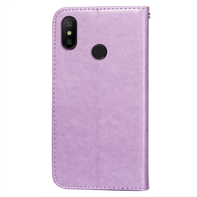 For Xiaomi Redmi Note 6 / Note 6 Pro Flower Vine Embossing Pattern Horizontal Flip Leather Case with Card Slot & Holder & Wallet & Lanyard