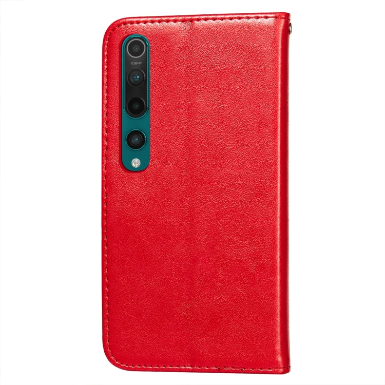 For Xiaomi Mi 10 Flower Vine Embossing Pattern Horizontal Flip Leather Case with Card Slot & Holder & Wallet & Lanyard