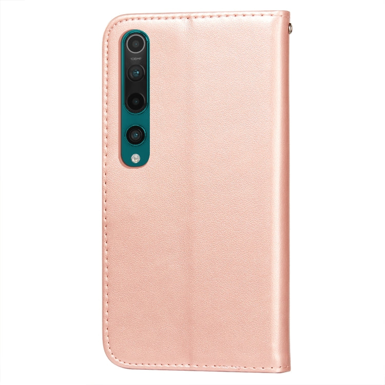 For Xiaomi Mi 10 Flower Vine Embossing Pattern Horizontal Flip Leather Case with Card Slot & Holder & Wallet & Lanyard