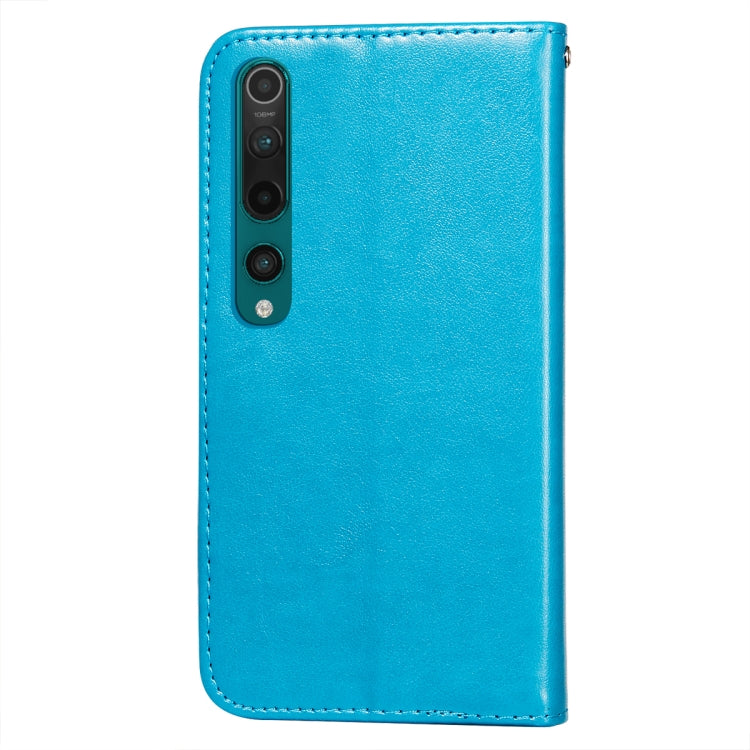 For Xiaomi Mi 10 Flower Vine Embossing Pattern Horizontal Flip Leather Case with Card Slot & Holder & Wallet & Lanyard