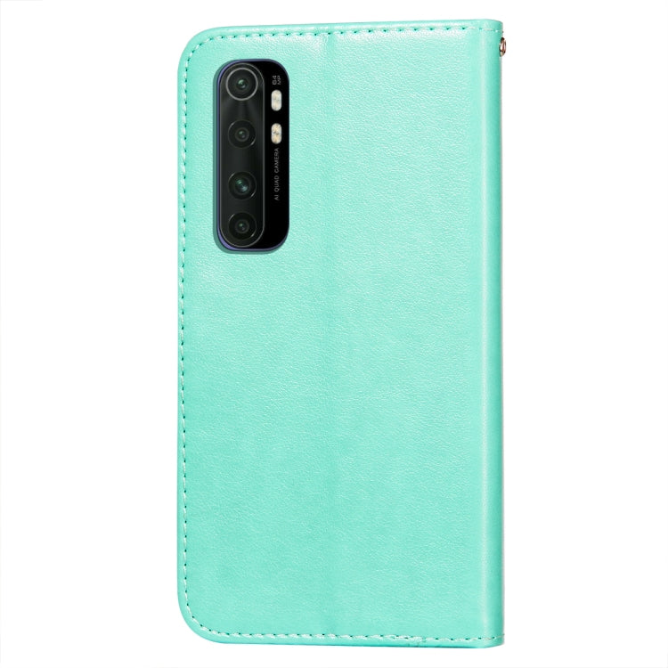 For Xiaomi Mi Note 10 Lite Flower Vine Embossing Pattern Horizontal Flip Leather Case with Card Slot & Holder & Wallet & Lanyard