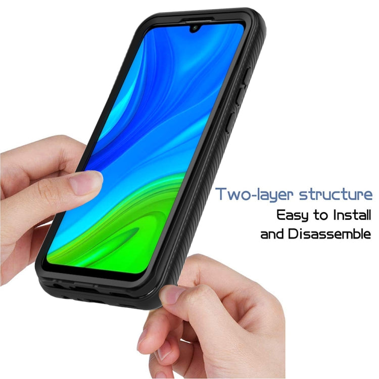 For Huawei P Smart 2020 Starry Sky Solid Color Series Shockproof PC + TPU Protective Case(Black)