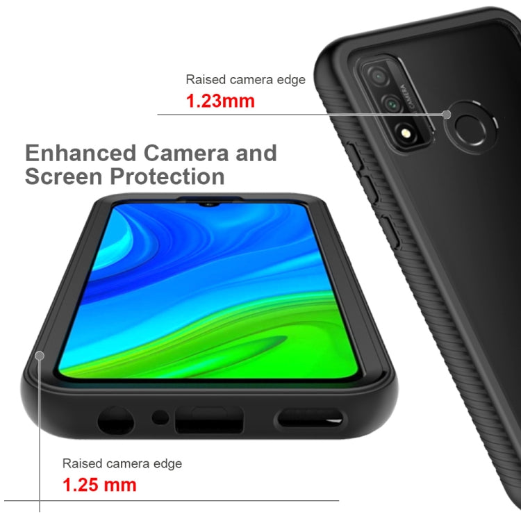 For Huawei P Smart 2020 Starry Sky Solid Color Series Shockproof PC + TPU Protective Case(Black)