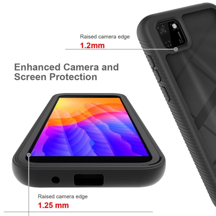 For Huawei Honor 9S Starry Sky Solid Color Series Shockproof PC + TPU Protective Case(Black)