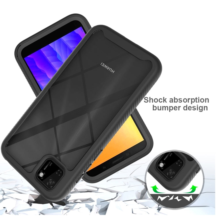 For Huawei Honor 9S Starry Sky Solid Color Series Shockproof PC + TPU Protective Case(Black)