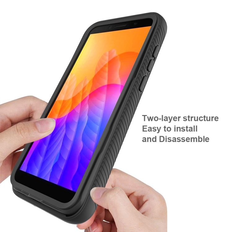 For Huawei Honor 9S Starry Sky Solid Color Series Shockproof PC + TPU Protective Case(Black)