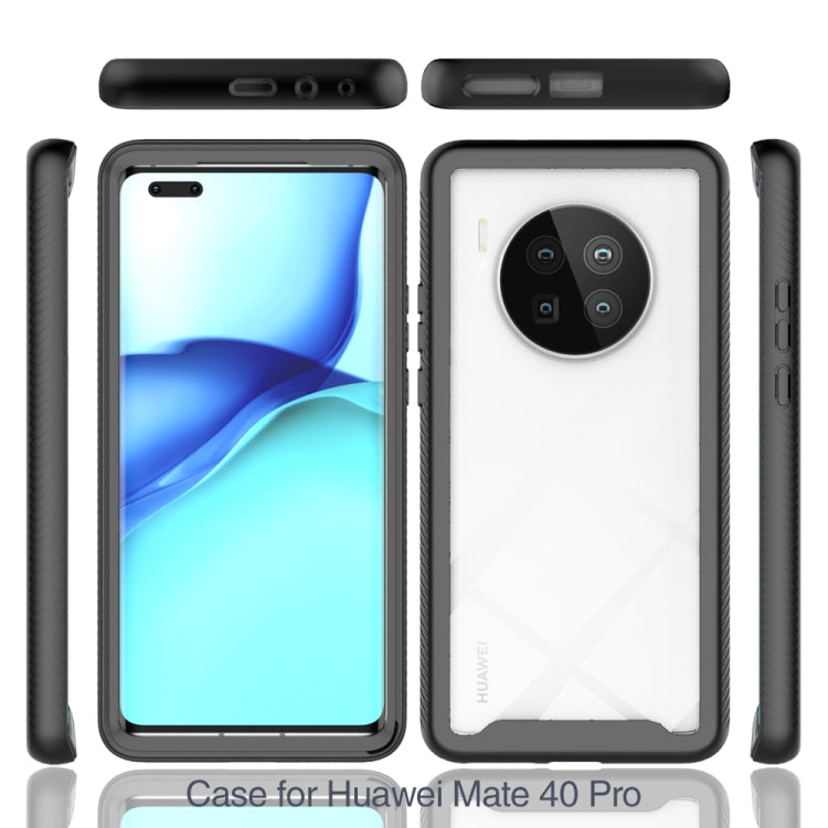 For Huawei Mate 40 Pro Starry Sky Solid Color Series Shockproof PC + TPU Protective Case(Black)