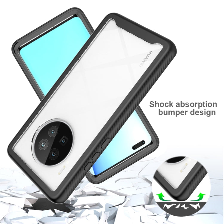 For Huawei Mate 40 Pro Starry Sky Solid Color Series Shockproof PC + TPU Protective Case(Black)