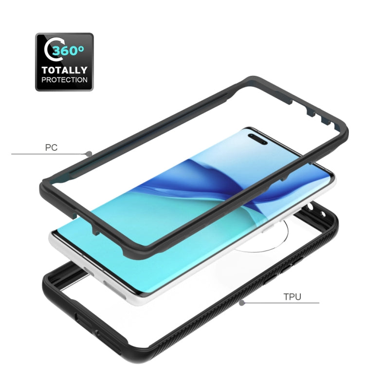 For Huawei Mate 40 Pro Starry Sky Solid Color Series Shockproof PC + TPU Protective Case(Black)