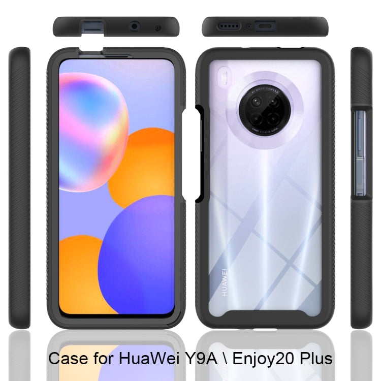 For Huawei Y9a Starry Sky Solid Color Series Shockproof PC + TPU Protective Case(Black)
