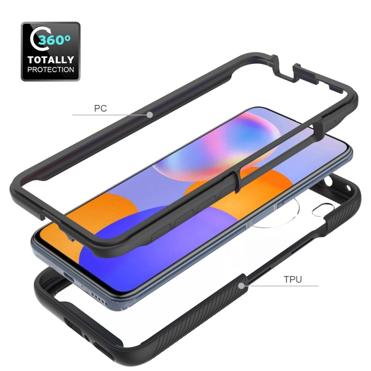 For Huawei Y9a Starry Sky Solid Color Series Shockproof PC + TPU Protective Case(Black)