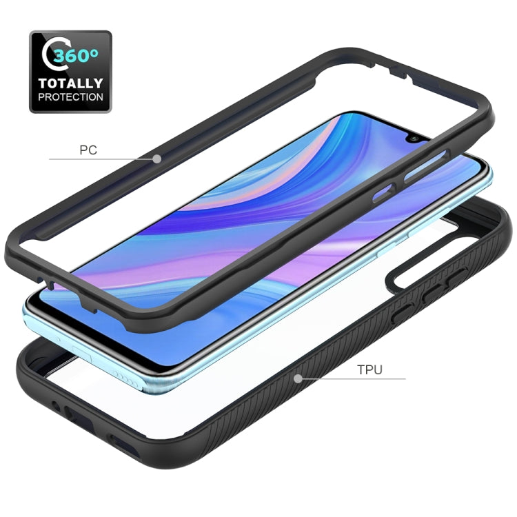 For Huawei Y8p Starry Sky Solid Color Series Shockproof PC + TPU Protective Case(Black)