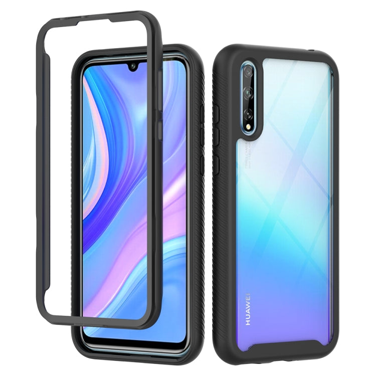For Huawei P Smart S 2020 Starry Sky Solid Color Series Shockproof PC + TPU Protective Case(Black)