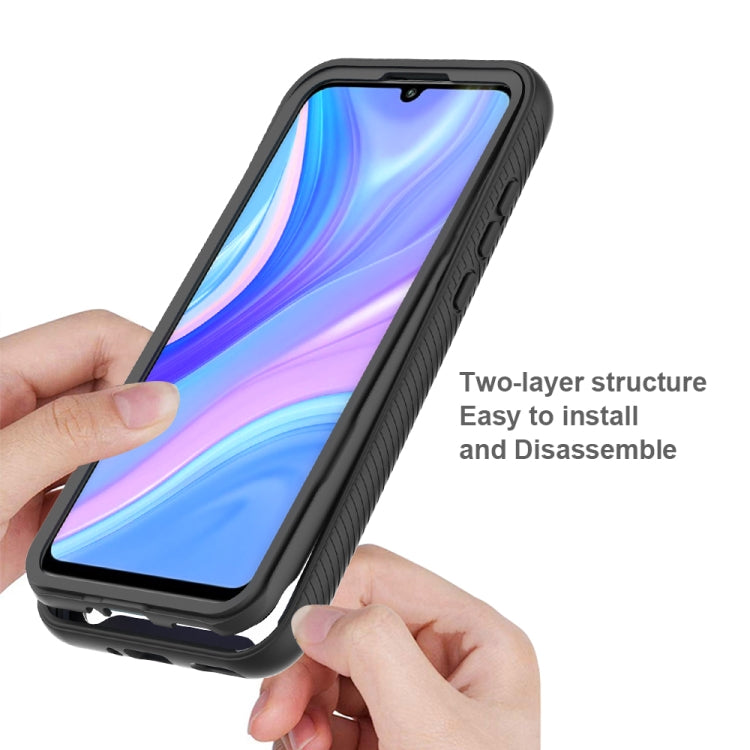 For Huawei P Smart S 2020 Starry Sky Solid Color Series Shockproof PC + TPU Protective Case(Black)