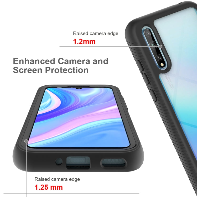 For Huawei P Smart S 2020 Starry Sky Solid Color Series Shockproof PC + TPU Protective Case(Black)