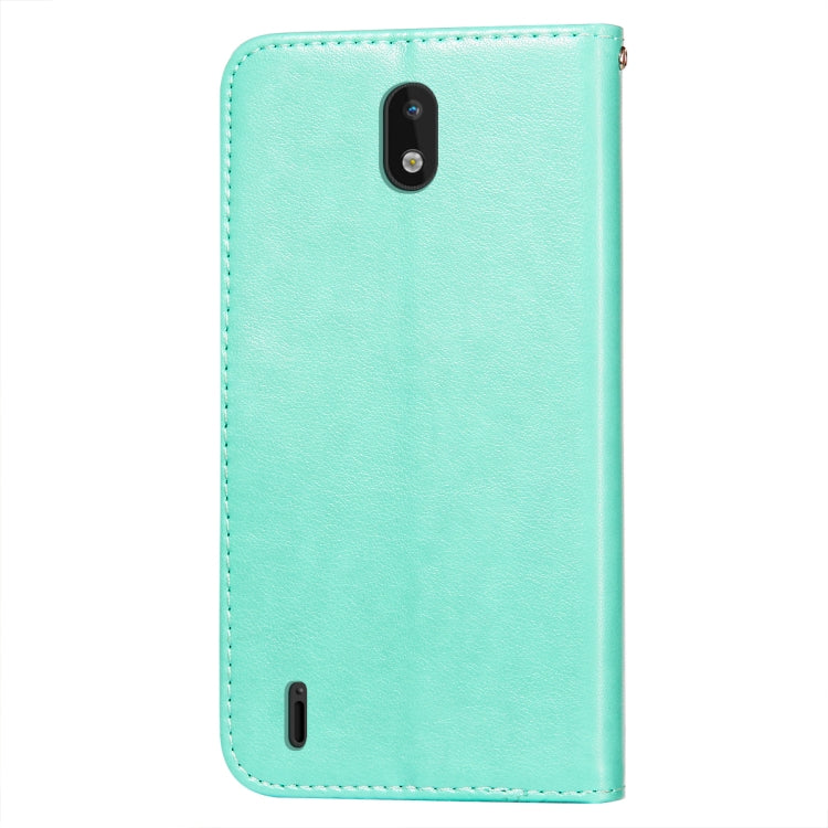 For Nokia 1.3 Flower Vine Embossing Pattern Horizontal Flip Leather Case with Card Slot & Holder & Wallet & Lanyard