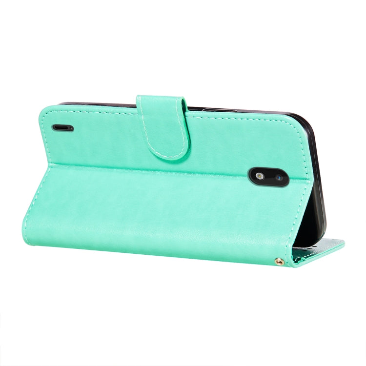 For Nokia 1.3 Flower Vine Embossing Pattern Horizontal Flip Leather Case with Card Slot & Holder & Wallet & Lanyard