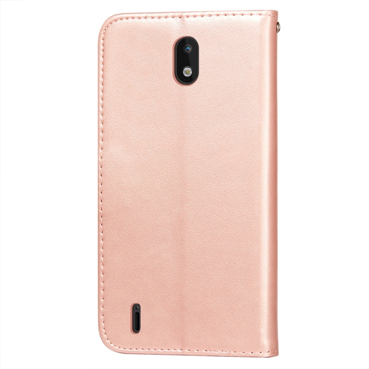 For Nokia 1.3 Flower Vine Embossing Pattern Horizontal Flip Leather Case with Card Slot & Holder & Wallet & Lanyard