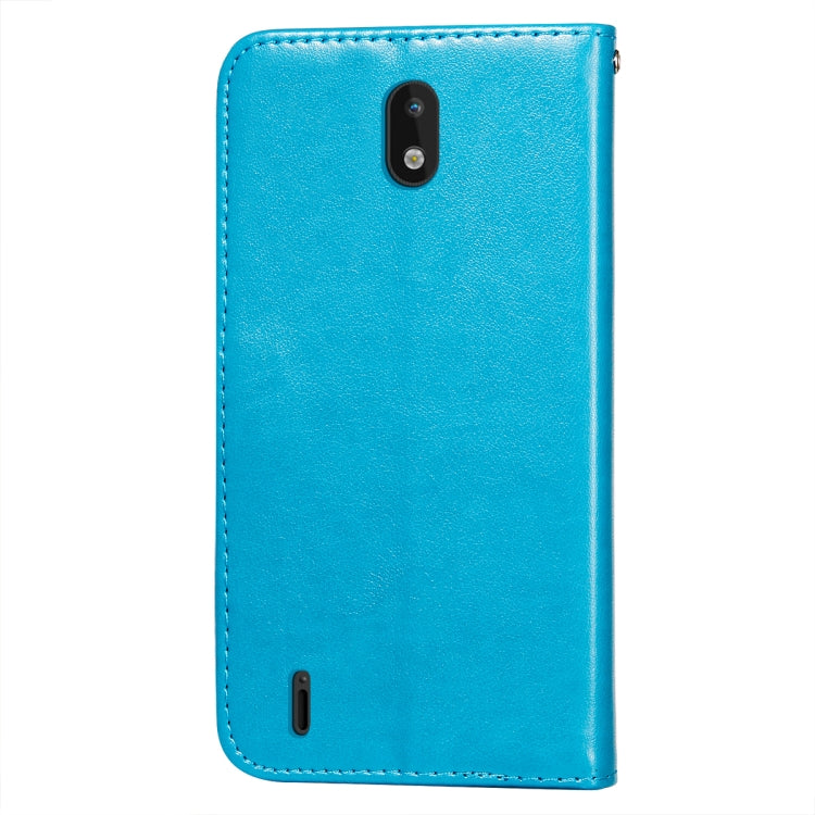 For Nokia 1.3 Flower Vine Embossing Pattern Horizontal Flip Leather Case with Card Slot & Holder & Wallet & Lanyard