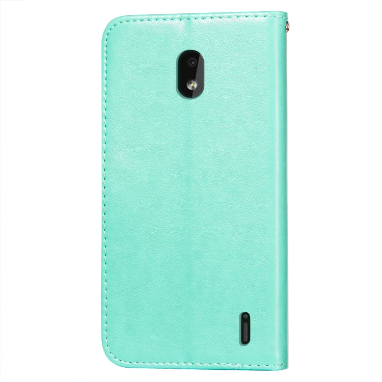 For Nokia 2.2 Flower Vine Embossing Pattern Horizontal Flip Leather Case with Card Slot & Holder & Wallet & Lanyard
