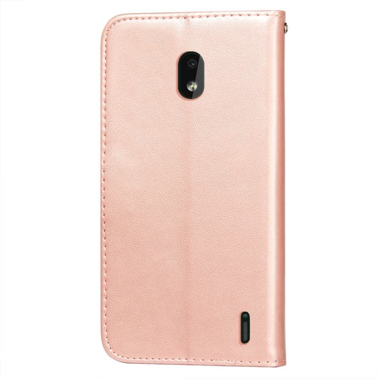 For Nokia 2.2 Flower Vine Embossing Pattern Horizontal Flip Leather Case with Card Slot & Holder & Wallet & Lanyard