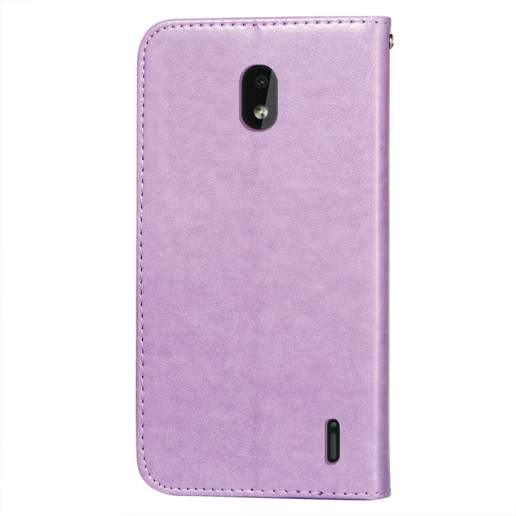 For Nokia 2.2 Flower Vine Embossing Pattern Horizontal Flip Leather Case with Card Slot & Holder & Wallet & Lanyard