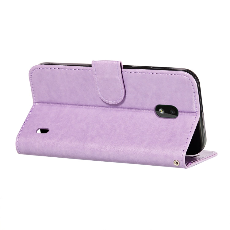 For Nokia 2.2 Flower Vine Embossing Pattern Horizontal Flip Leather Case with Card Slot & Holder & Wallet & Lanyard