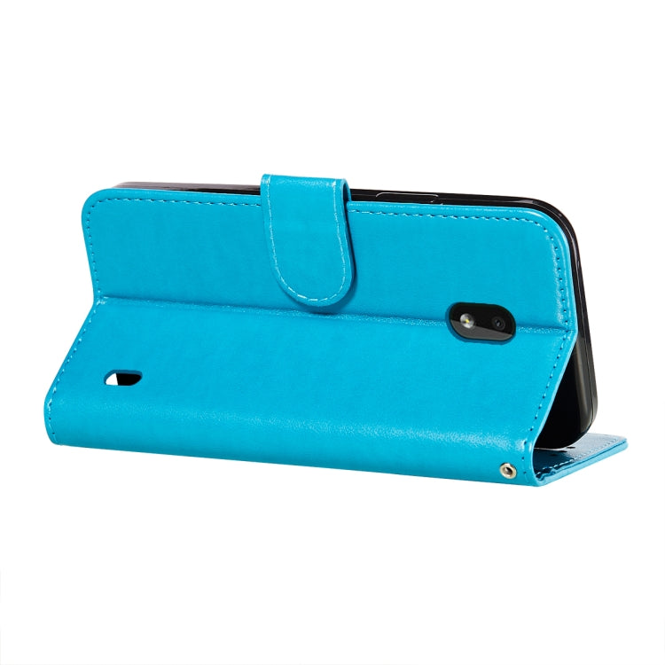 For Nokia 2.2 Flower Vine Embossing Pattern Horizontal Flip Leather Case with Card Slot & Holder & Wallet & Lanyard