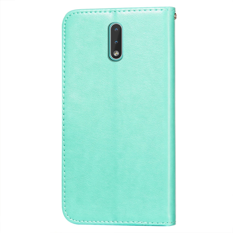 For Nokia 2.3 Flower Vine Embossing Pattern Horizontal Flip Leather Case with Card Slot & Holder & Wallet & Lanyard
