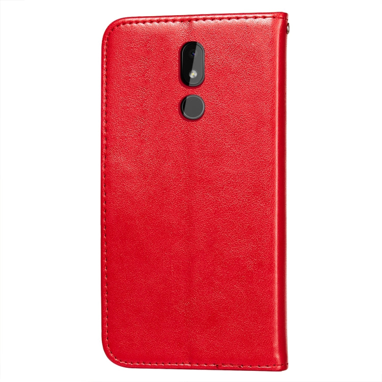 For Nokia 3.2 Flower Vine Embossing Pattern Horizontal Flip Leather Case with Card Slot & Holder & Wallet & Lanyard