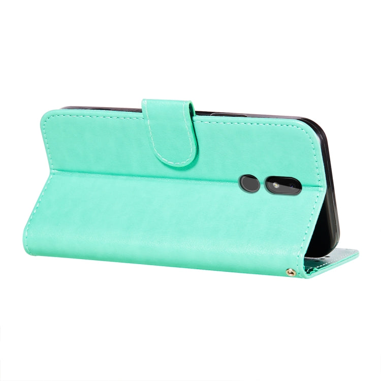 For Nokia 3.2 Flower Vine Embossing Pattern Horizontal Flip Leather Case with Card Slot & Holder & Wallet & Lanyard