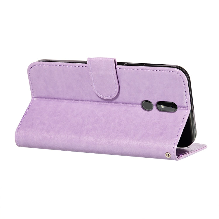 For Nokia 3.2 Flower Vine Embossing Pattern Horizontal Flip Leather Case with Card Slot & Holder & Wallet & Lanyard