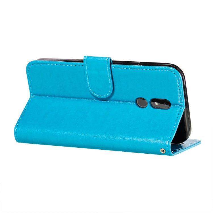 For Nokia 3.2 Flower Vine Embossing Pattern Horizontal Flip Leather Case with Card Slot & Holder & Wallet & Lanyard