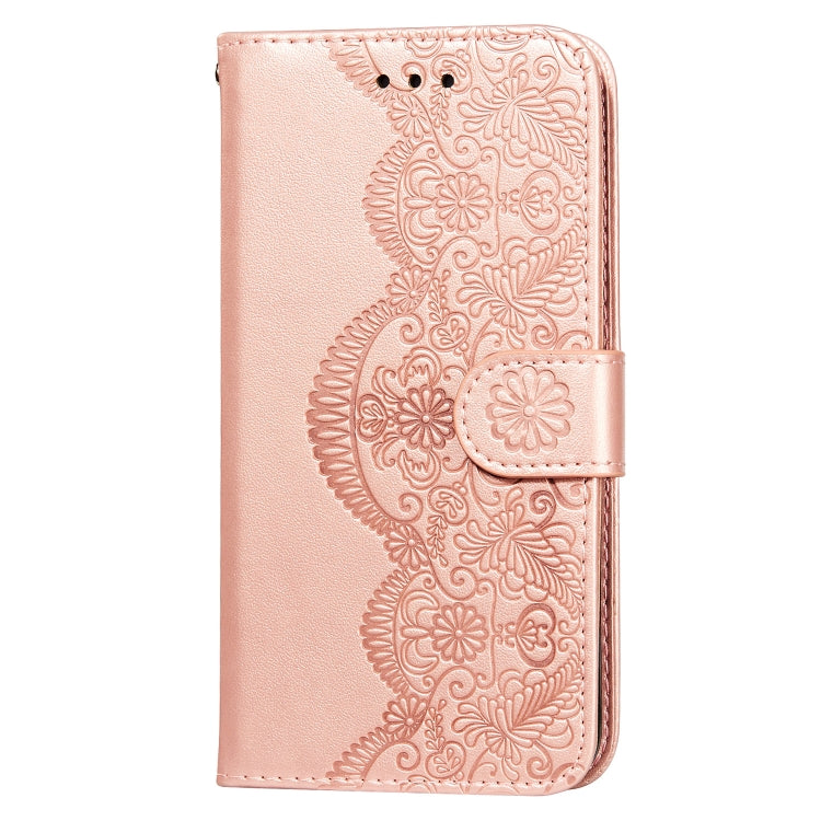 For Nokia 4.2 Flower Vine Embossing Pattern Horizontal Flip Leather Case with Card Slot & Holder & Wallet & Lanyard