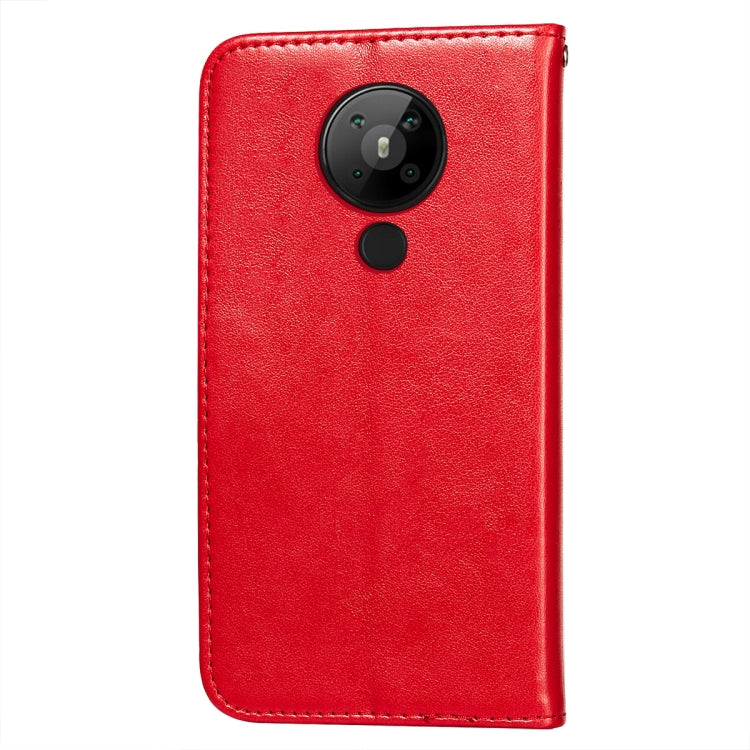For Nokia 5.3 Flower Vine Embossing Pattern Horizontal Flip Leather Case with Card Slot & Holder & Wallet & Lanyard