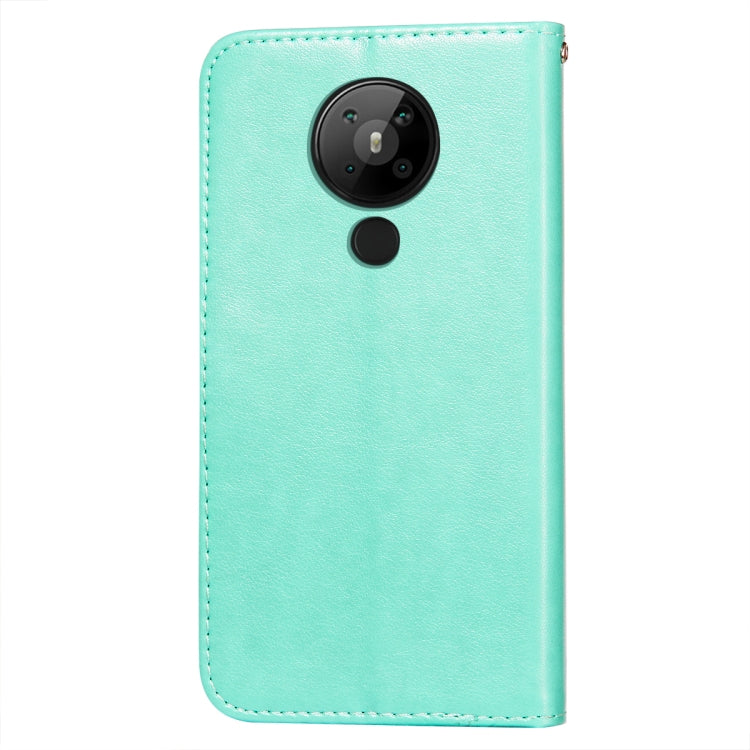 For Nokia 5.3 Flower Vine Embossing Pattern Horizontal Flip Leather Case with Card Slot & Holder & Wallet & Lanyard